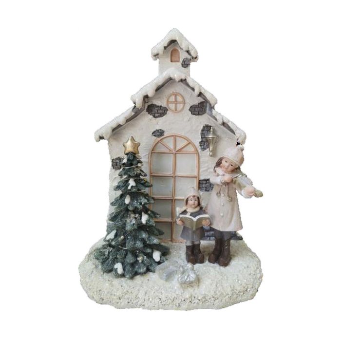 Figura Navidad Tradicional DKD Home Decor Multicolor 9 x 21 x 16.5 cm (2 Unidades)