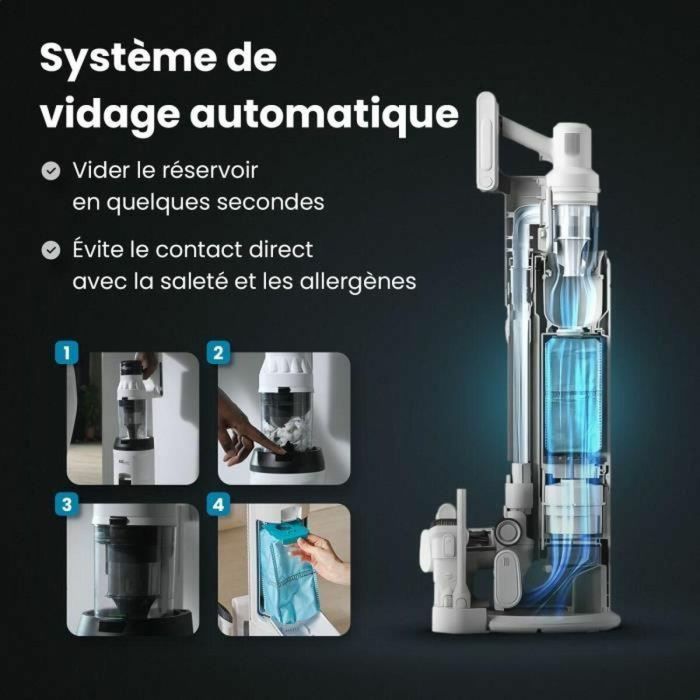 Eziclean EZI3760372558383 Aspiradora sin cable Cyclomax R22, 500W de potencia, 35 kPa succión, 52 minutos autonomía, Blanco 2 Eziclean EZI3760372558383 Aspiradora sin cable Cyclomax R22, 500W de potencia, 35 kPa succión, 52 minutos autonomía, Blanco 2