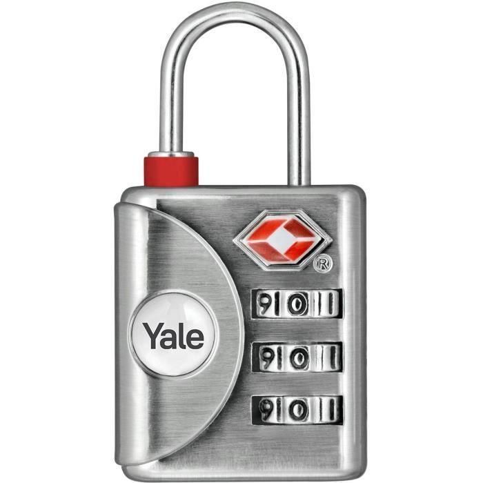 Yale Candado TSA con Código Combinado Programable de 3 Dígitos para Maleta y Equipaje - Aprobado para Viajes Internacionales 2 Yale Candado TSA con Código Combinado Programable de 3 Dígitos para Maleta y Equipaje - Aprobado para Viajes Internacionales 2