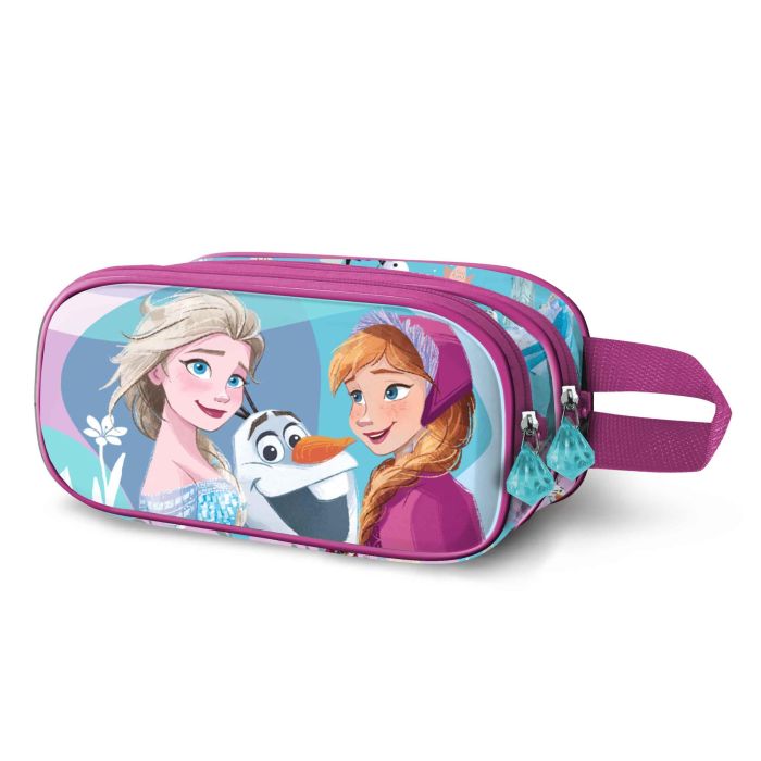 Estuche Portatodo 3D Doble Family Disney Frozen 2 Azul