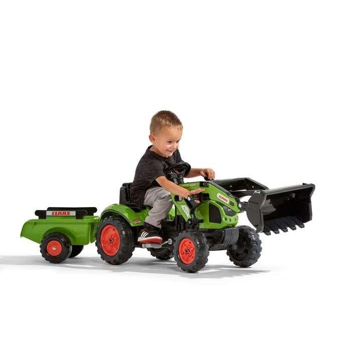 Falk Retroexcavadora CLAAS Arion 410 con Remolque Caja Abierta, Volante con Bocina y Barra Antivuelco, Niños +2 Años 3 Falk Retroexcavadora CLAAS Arion 410 con Remolque Caja Abierta, Volante con Bocina y Barra Antivuelco, Niños +2 Años 3