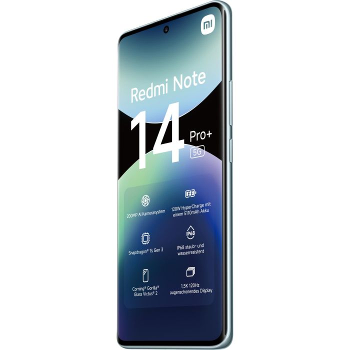 Xiaomi MZB0IJAEU Redmi Note 14 Pro+ Smartphone 8GB RAM 256GB 6.67" 5G Azul - Cámara 200MP, IP68, Snapdragon 7s Gen 3, HyperCharge 120W 3 Xiaomi MZB0IJAEU Redmi Note 14 Pro+ Smartphone 8GB RAM 256GB 6.67" 5G Azul - Cámara 200MP, IP68, Snapdragon 7s Gen 3, HyperCharge 120W 3