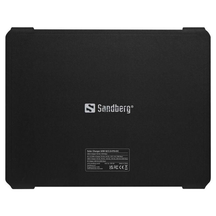 Sandberg Panel Solar Plegable 60W Monocristalino con QC3.0, PD, USB-C, USB-A, DC para Móviles, Tablets y Exteriores 3 Sandberg Panel Solar Plegable 60W Monocristalino con QC3.0, PD, USB-C, USB-A, DC para Móviles, Tablets y Exteriores 3