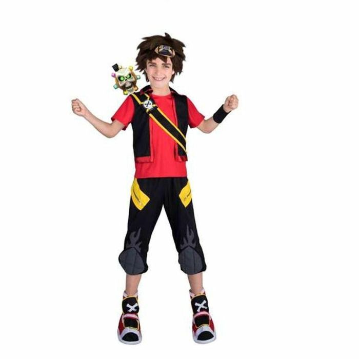 Disfraz zak storm 7-9(espada,peluca,diadema,brazalete,bandolera,camisachaleco,pantalón y cubrebotas
