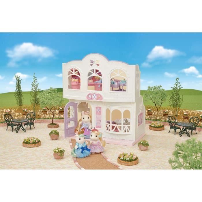 Sylvanian Families La Peluquería de Ponis para Figuras con Accesorios: Secador de Pelo, Plancha, Cepillo y Mascarilla de Belleza 5