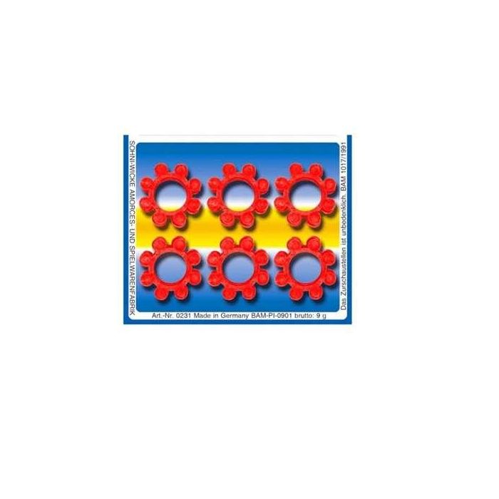 Fulminantes 8 aros de 12 tiros blister (caja 200 blister) 1 Fulminantes 8 aros de 12 tiros blister (caja 200 blister) 1
