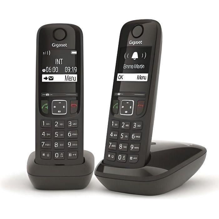 Teléfono fijo GIGASET AS690 Duo Blanco Teléfono fijo GIGASET AS690 Duo Blanco