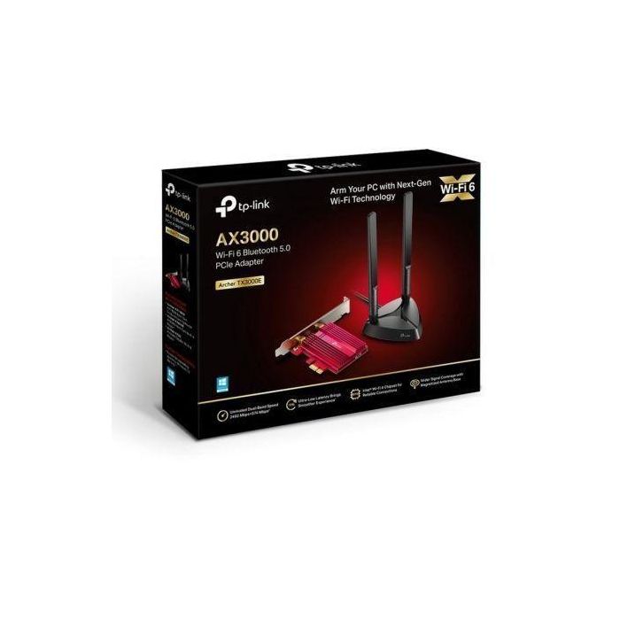 TP-Link Archer TX3000E Tarjeta de Red Inalámbrica PCI Express AX3000 Mbps Wi-Fi 6 Bluetooth 5.0 2