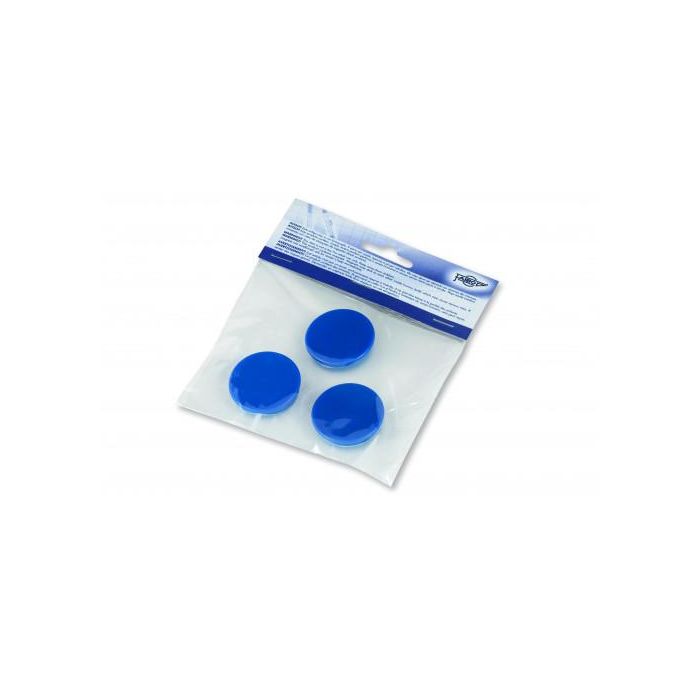 Faibo 3 Imanes Redondos 30 mm Azul
