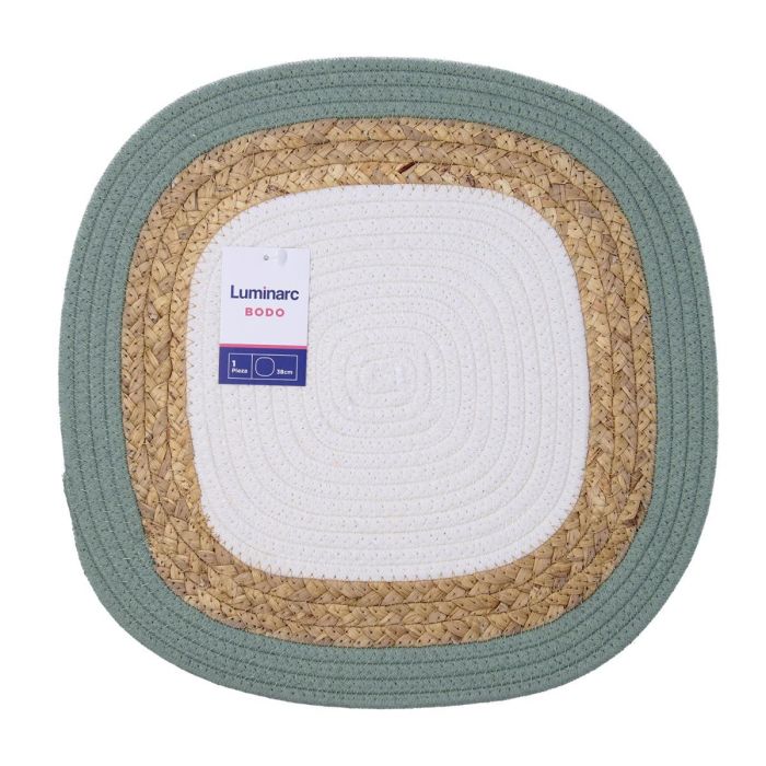 Mantel Individual Policotón y Yute Bodo Luminarc 38x38 cm 1