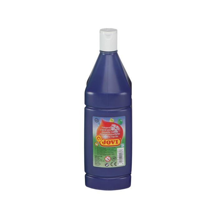 Tempera Liquida Jovi Escolar 1000 mL Azul Ultramar 1