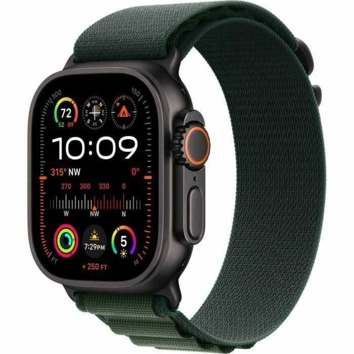 Apple Watch Ultra 2 GPS + Cellular - 49 mm - Caja de titanio negro - Correa Alpine Loop verde oscuro - Pequeño