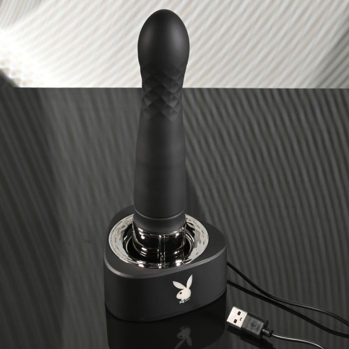 Vibrador Playboy Negro 13 Vibrador Playboy Negro 13