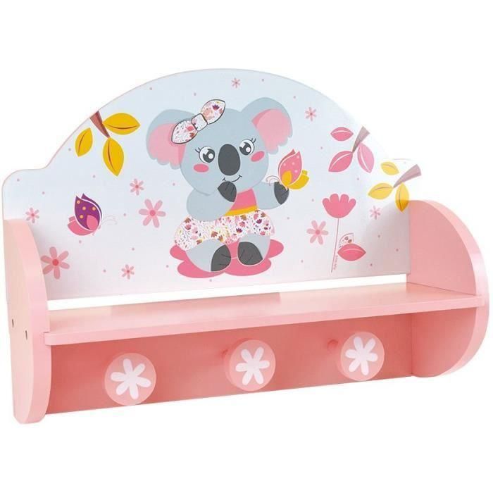 Fun House 713337 Perchero Estantería Mimi Koala para niños - Organizador de Ropa y Juguetes - MDF y Pino - 33x46x15 cm 2 Fun House 713337 Perchero Estantería Mimi Koala para niños - Organizador de Ropa y Juguetes - MDF y Pino - 33x46x15 cm 2