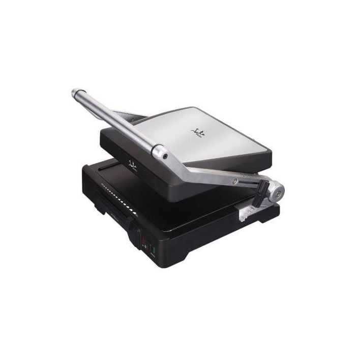GRILL JATA GR1100 - 2000W - PLACAS MIXTAS 275*240MM - APERTURA 180º - PLACA SUPERIOR BASCULANTE - CUERPO ALUMINIO FUNDIDO - ASAS ACERO INOX