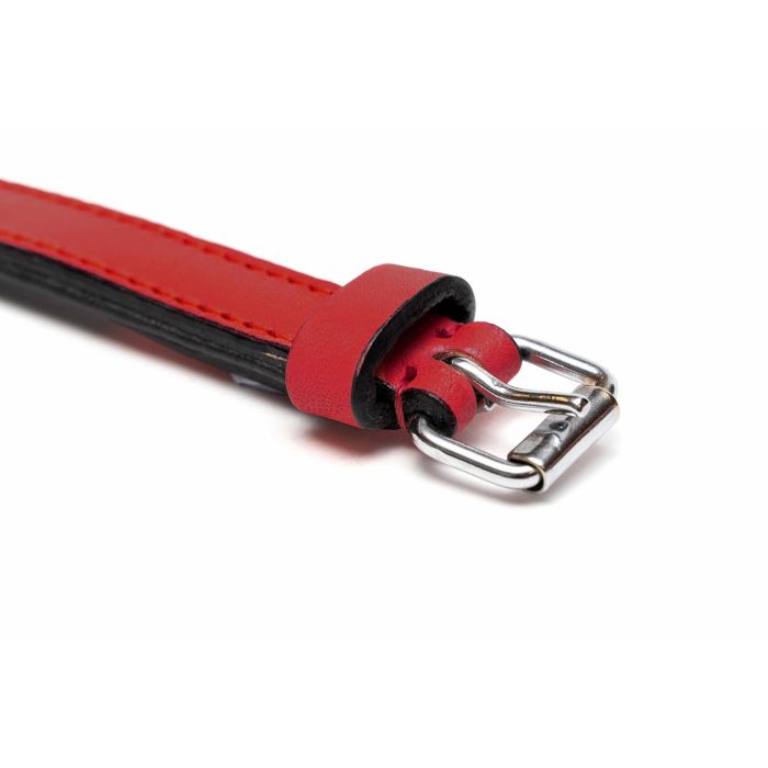 Collar Piel Acolchado 35 cm X 15 mm Rojo 5 Collar Piel Acolchado 35 cm X 15 mm Rojo 5