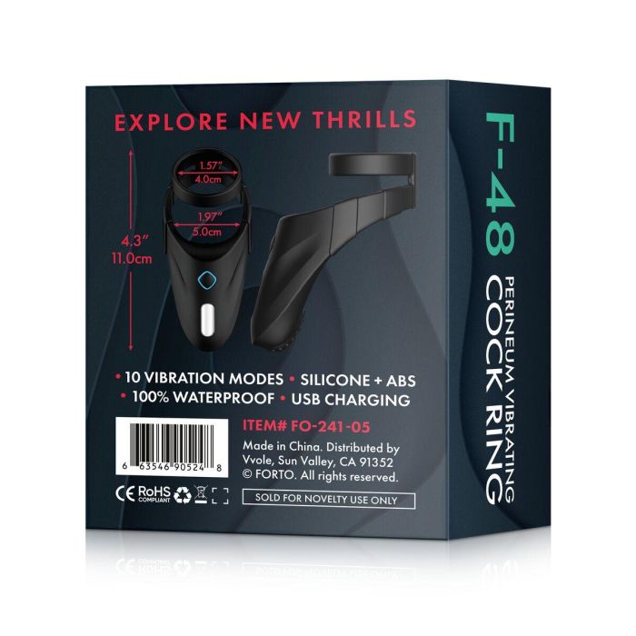 Anillo para el Pene Forto Negro (Talla única) 11