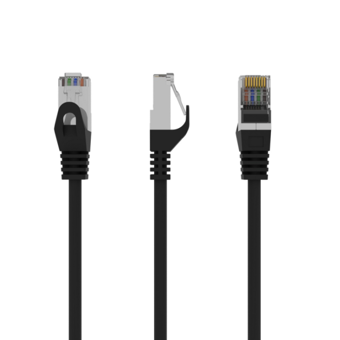 Gembird Patch Cord Cat.6 UTP 2m Cable de Red con Conectores RJ-45 Macho/Macho Color Negro para Redes Ethernet Gigabit