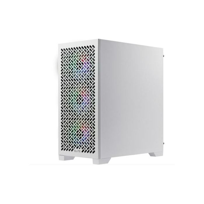 Cooler Master E302-WGNN-S00 Caja PC Elite 302 Blanca Mini Tower con 3 Ventiladores ARGB, USB-C, ATX, Ventana Lateral 3