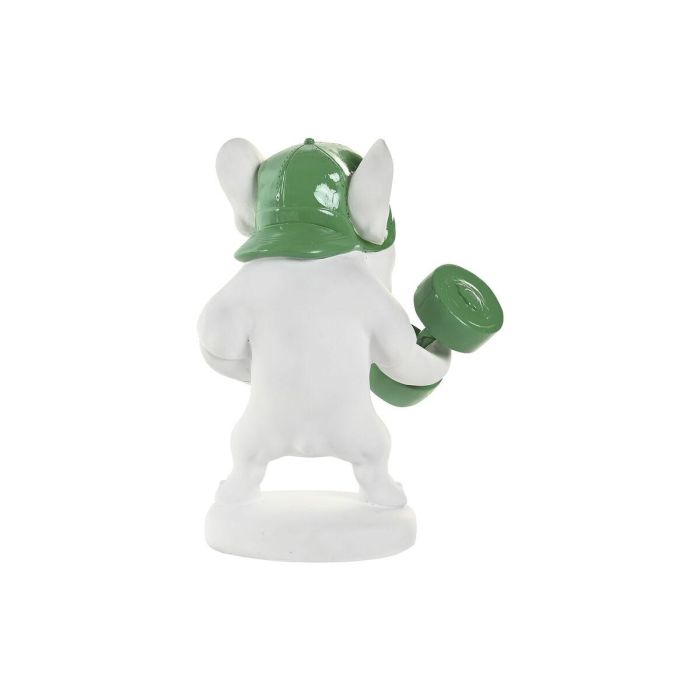 DKD Home Decor Figura de Bulldog Moderno Blanco Multicolor 13.5 x 24 x 17 cm (3 Unidades) de Resina 1