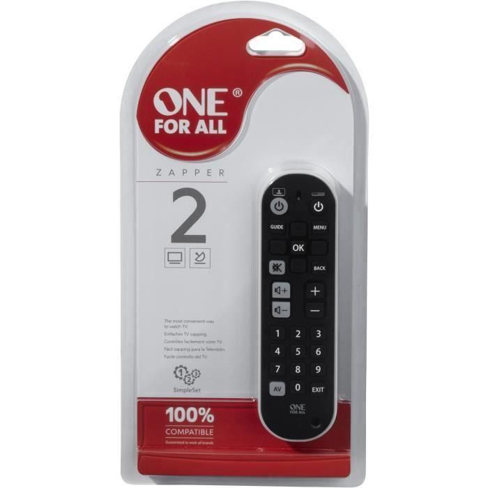 ONE FOR ALL URC6820 Zapper 2 en 1 control remoto universal 2 ONE FOR ALL URC6820 Zapper 2 en 1 control remoto universal 2