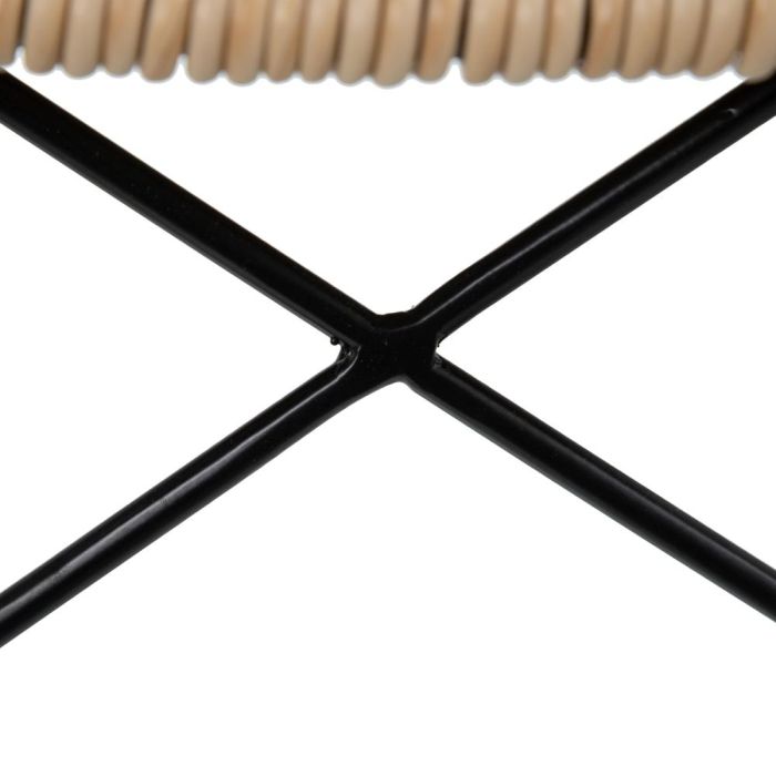 Taburete Natural-Negro Pp/Metal Salón 45 X 41 X 113 cm