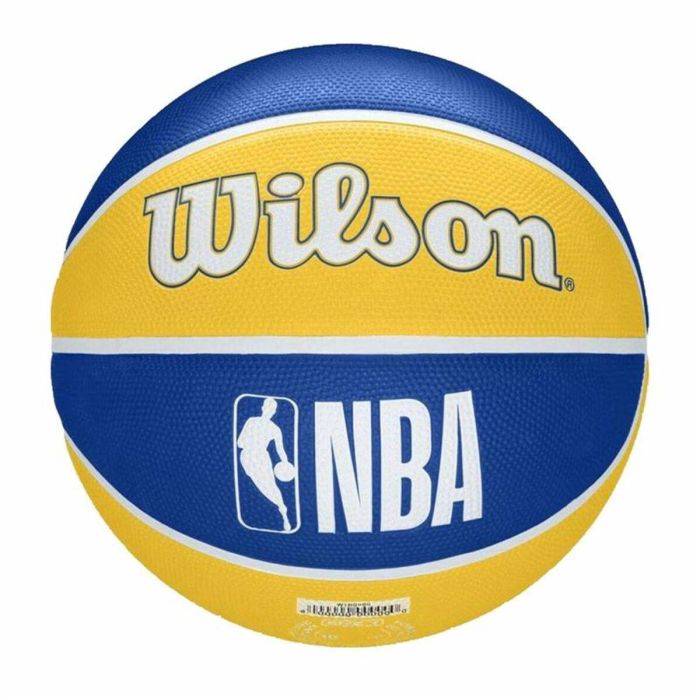 Balón de Baloncesto Wilson NBA Team Tribute Warriors Azul 7 Caucho (Talla 7) 1
