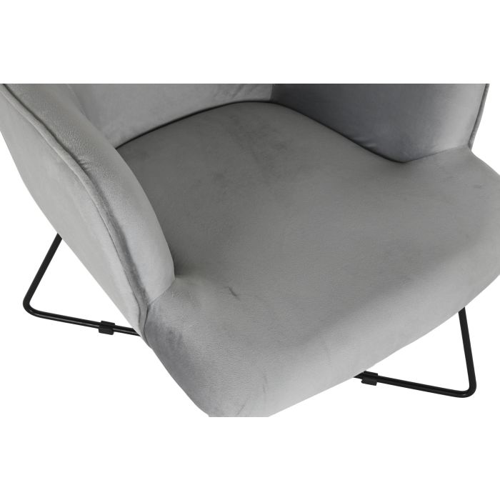 Butaca DKD Home Decor Gris Metal 67 x 81 x 87 cm 3