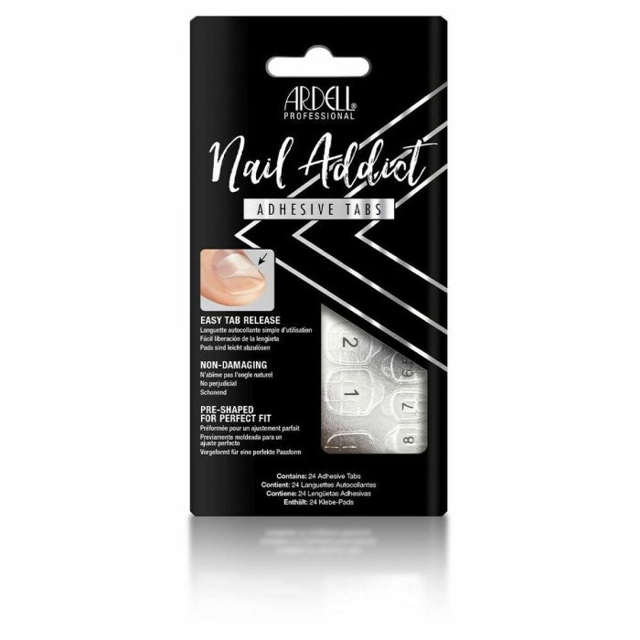 Ardell NAIL ADDICT Adhesive Tabs para Uñas Postizas - Doble Cara, Adherencia Fuerte y Fácil Aplicación, Alternativa al Pegamento (1 unidad)