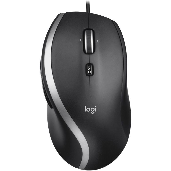 Logitech M500s Ratón con Cable Avanzado USB-A Negro, Desplazamiento Hiperrápido, DPI Ajustable 400-4000, 7 Botones Personalizables