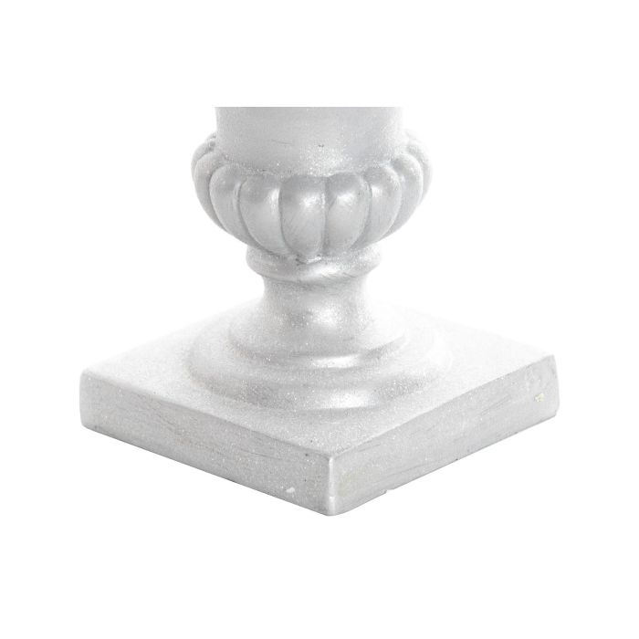 Cono Navidad Moderna DKD Home Decor Blanco Plateado 52.5 x 14 cm 2