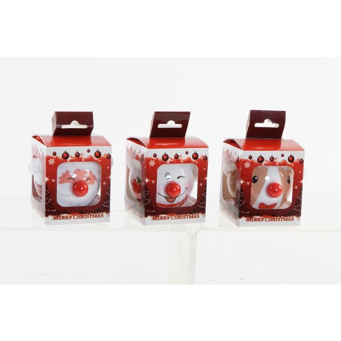 Bola Decoracion Navidad Tradicional DKD Home Decor Rojo 8 x 8 x 8 cm (6 Unidades) 5