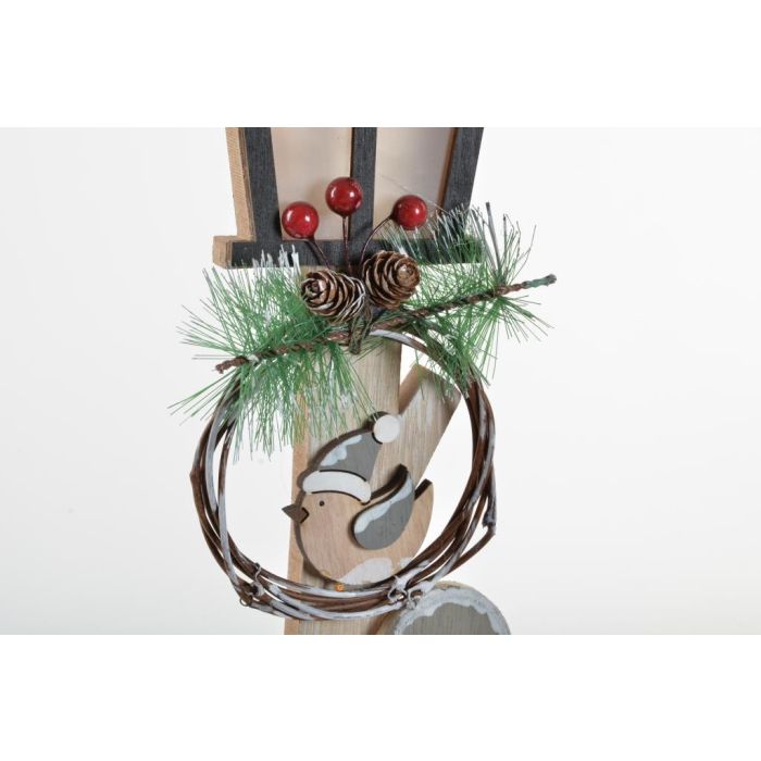 Farola Navidad Fantasia DKD Home Decor 45 x 7 x 15 cm (3 Unidades) 2