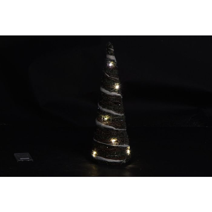 Cono Navidad Alpina DKD Home Decor Natural Verde 60 x 16 cm Set de 3 (2 Unidades) 1