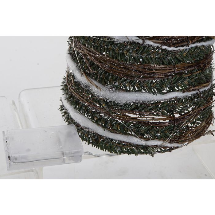 Cono Navidad Alpina DKD Home Decor Natural Verde 60 x 16 cm Set de 3 (2 Unidades) 3