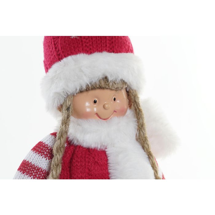 Figura Navidad Fantasia DKD Home Decor Rojo Blanco 12 x 45 x 15 cm 1