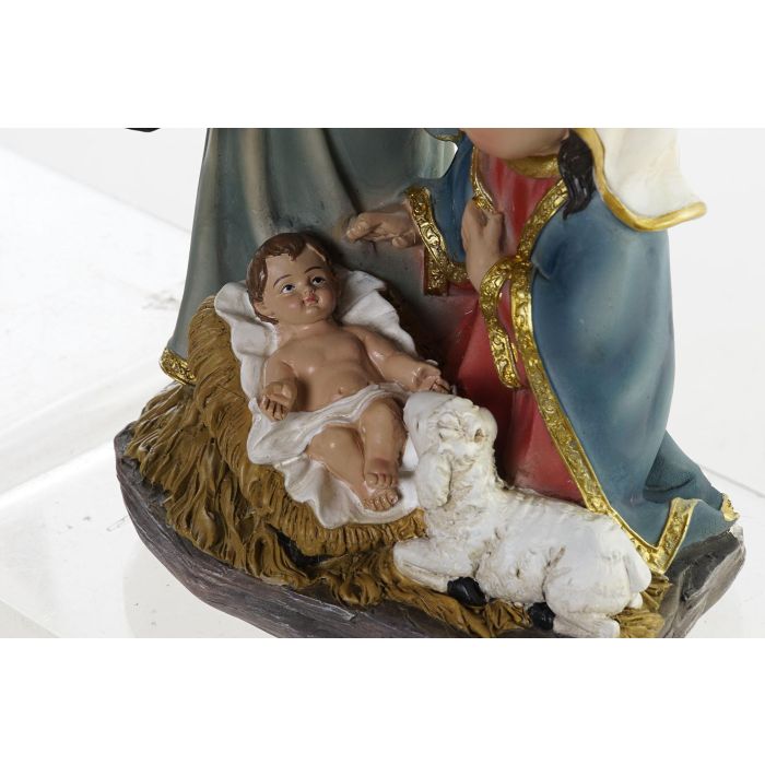 Nacimiento Navidad Tradicional DKD Home Decor Verde Azul 12 x 23.5 x 16 cm 2