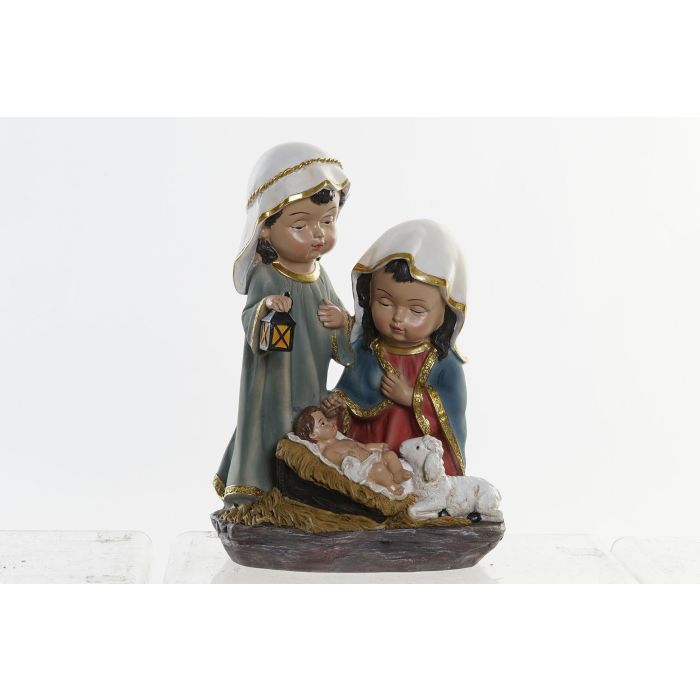 Nacimiento Navidad Tradicional DKD Home Decor Verde Azul 12 x 23.5 x 16 cm