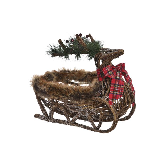 Reno Navidad Alpina DKD Home Decor Marron 18 x 34 x 40 cm