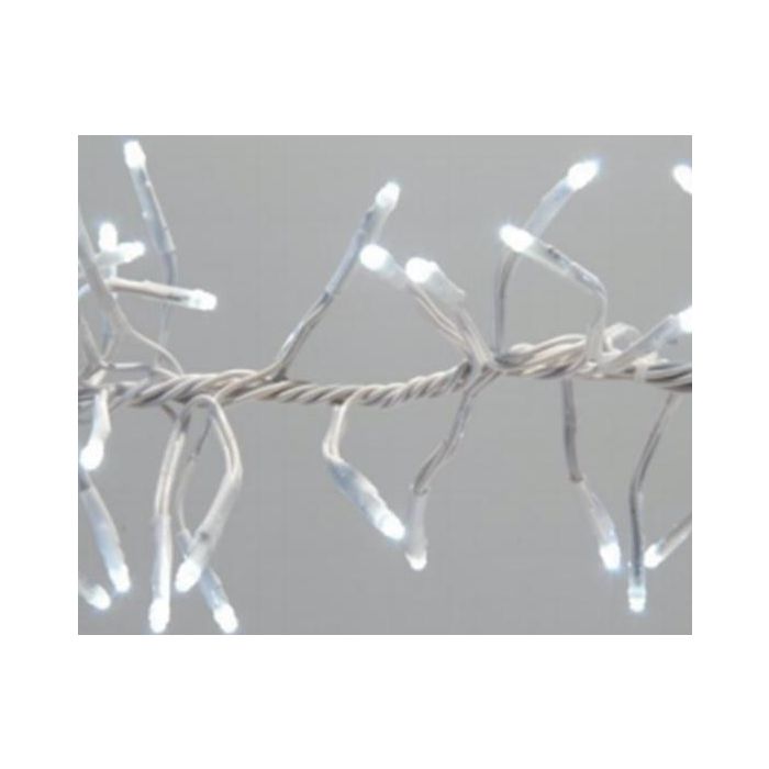 Luces Navidad Tradicional DKD Home Decor Blanco Amarillo 1 x 200 x 5 cm (2 Unidades)