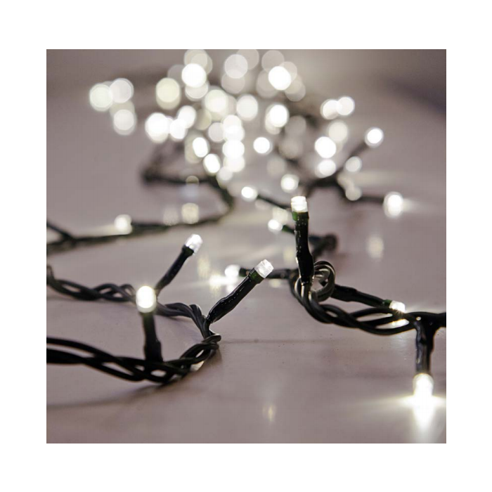 Luces Navidad Moderna DKD Home Decor Blanco 3 x 3 x 1000 cm