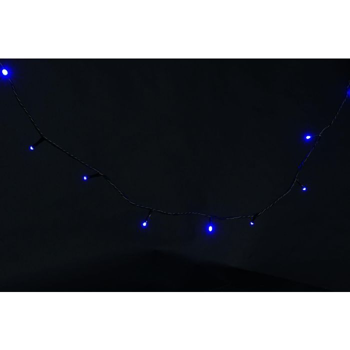 Luces Navidad Moderna DKD Home Decor Azul 3 x 3 x 1000 cm 1