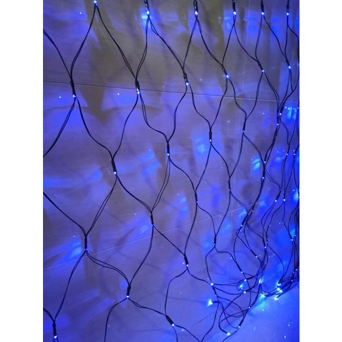 Luces Navidad Moderna DKD Home Decor Azul 1 x 100 x 100 cm