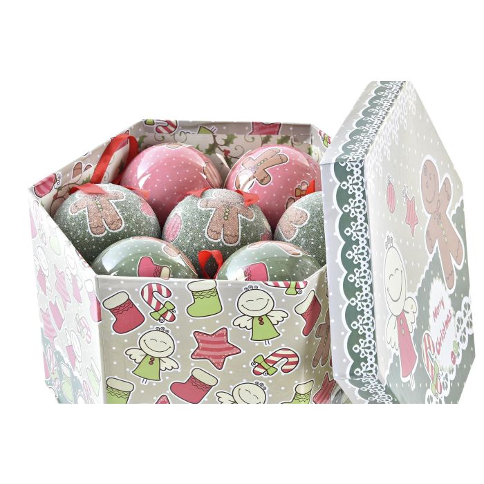 Bola Decoracion Navidad Fantasia DKD Home Decor Multicolor 25 x 16 x 25 cm Set de 14 2