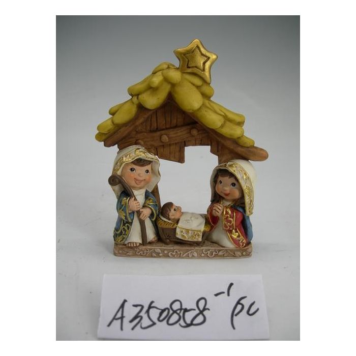 Nacimiento Navidad Tradicional DKD Home Decor Amarillo Marron 3.1 x 12.4 x 10.3 cm