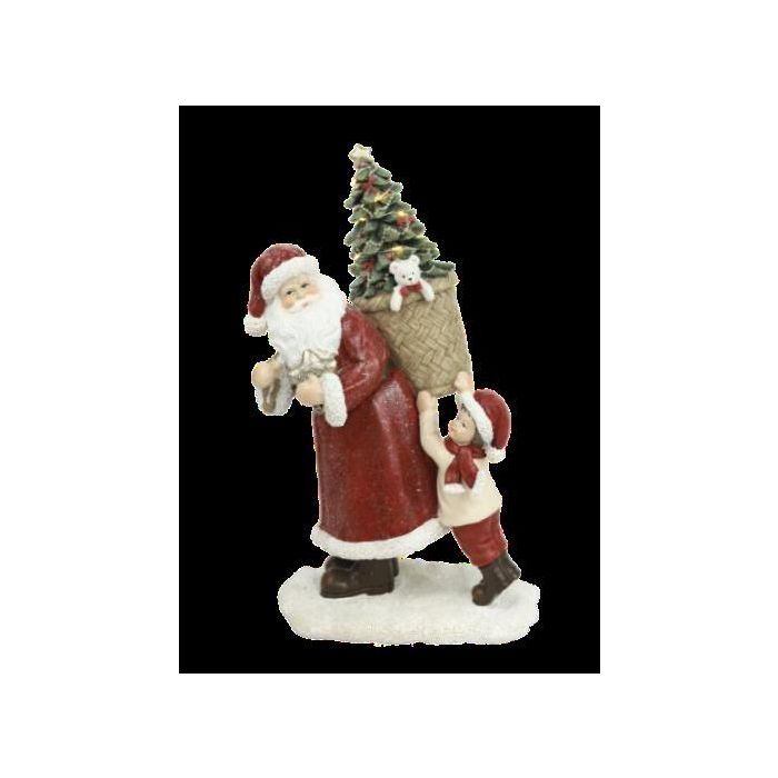 Figura Navidad Fantasia DKD Home Decor 9 x 19 x 12 cm (2 Unidades) 1