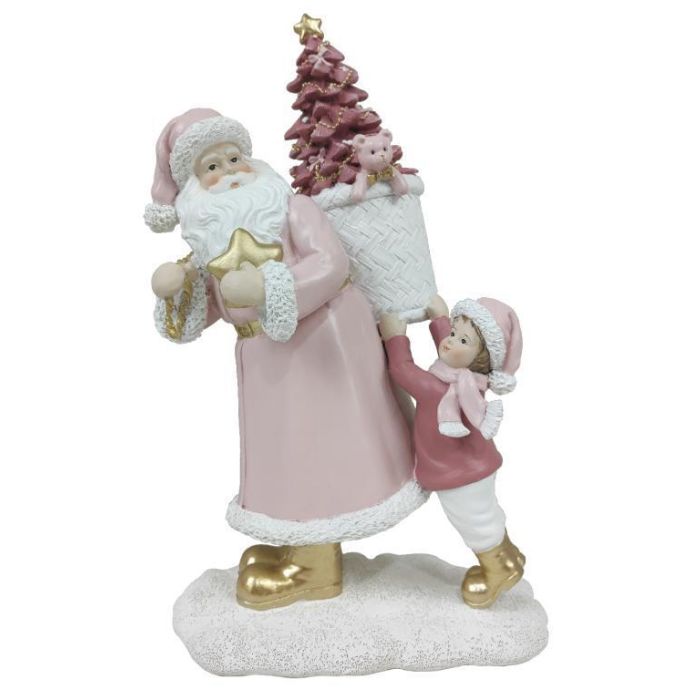 Figura Navidad Fantasia DKD Home Decor 9 x 19 x 12 cm (2 Unidades)