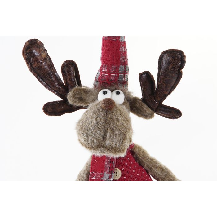 Figura Navidad Tradicional DKD Home Decor Rojo Marron 22 x 71 x 20 cm 1