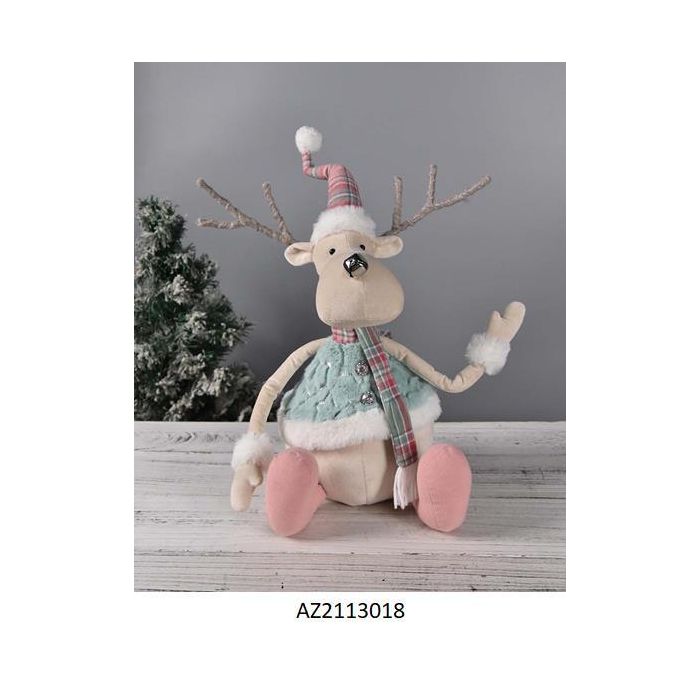 Figura Navidad Fantasia DKD Home Decor Verde Rosa 20 x 50 x 25 cm