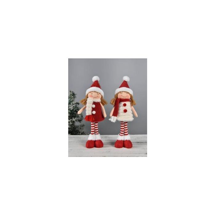 Figura Navidad Tradicional DKD Home Decor Blanco 7 x 43 x 11 cm (2 Unidades)